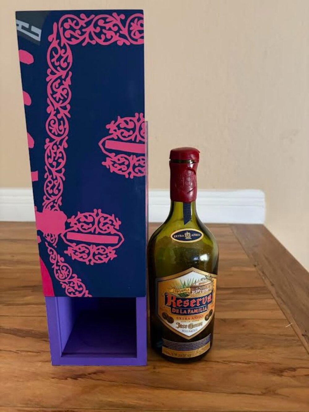 Jose Guervo Tequila 2025 Edition Extra Anejo Reserva de la Familia empty bottle